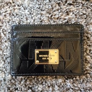 Michael Kors black credit card holder